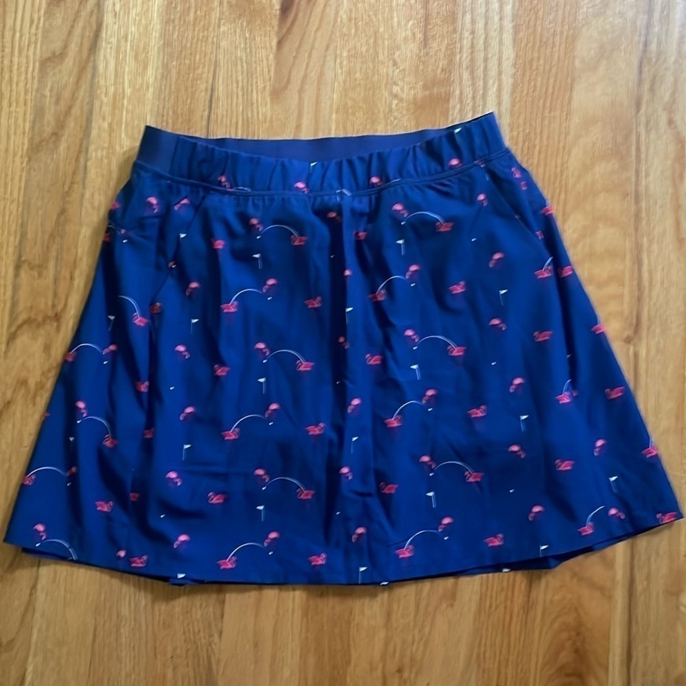 New Kyodan Golf Skirt Skort Women S Navy Blue Flamingo New with Tags